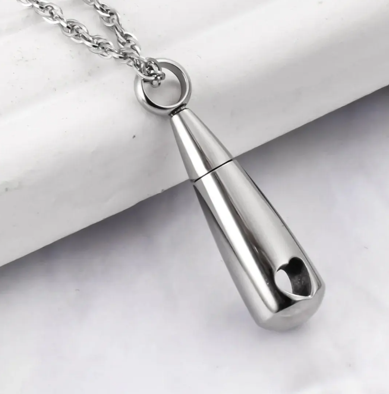 Silver Heart Cylinder
